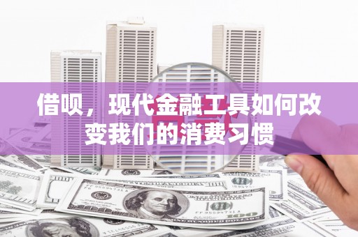 云溪借呗，现代金融工具如何改变我们的消费习惯