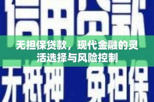 云溪无担保贷款，现代金融的灵活选择与风险控制
