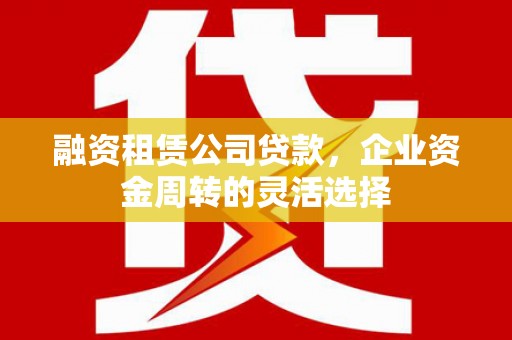 云溪融资租赁公司贷款，企业资金周转的灵活选择