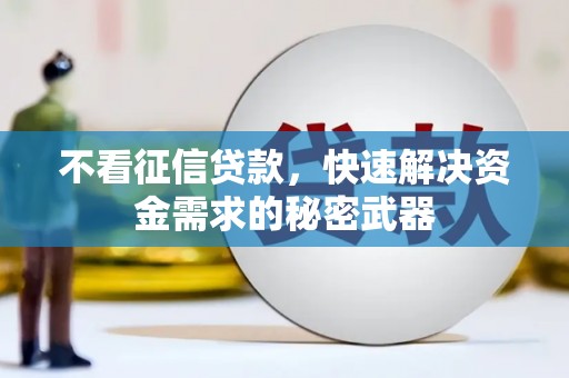 云溪不看征信贷款，快速解决资金需求的秘密武器