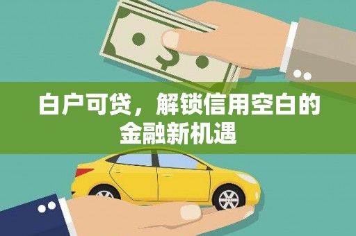 云溪白户可贷，解锁信用空白的金融新机遇