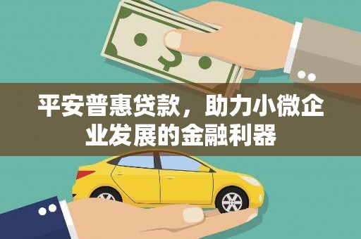 云溪平安普惠贷款，助力小微企业发展的金融利器