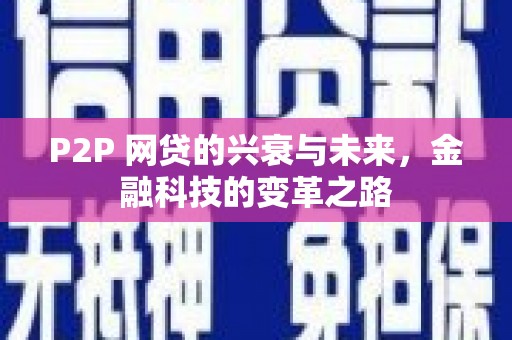 云溪P2P 网贷的兴衰与未来，金融科技的变革之路