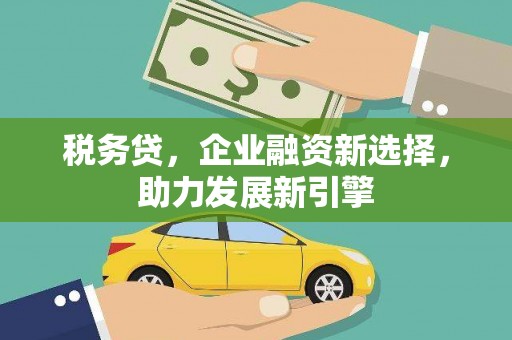 云溪税务贷，企业融资新选择，助力发展新引擎