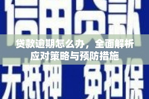 云溪贷款逾期怎么办，全面解析应对策略与预防措施
