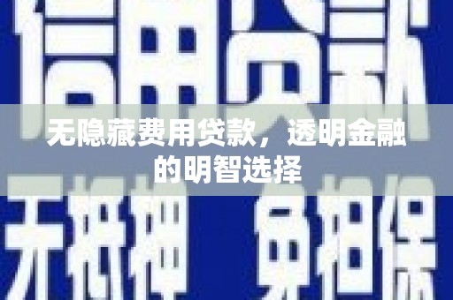 云溪无隐藏费用贷款，透明金融的明智选择