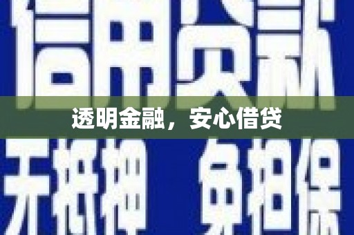 云溪透明金融，安心借贷